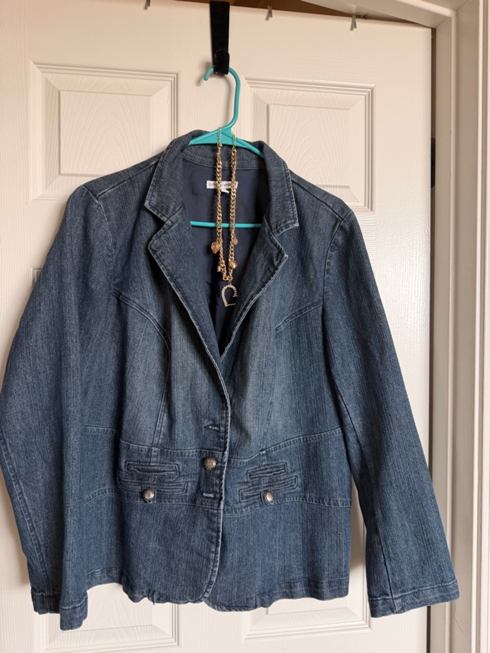 Denim Blazer Jacket | Structured Casual Chic
